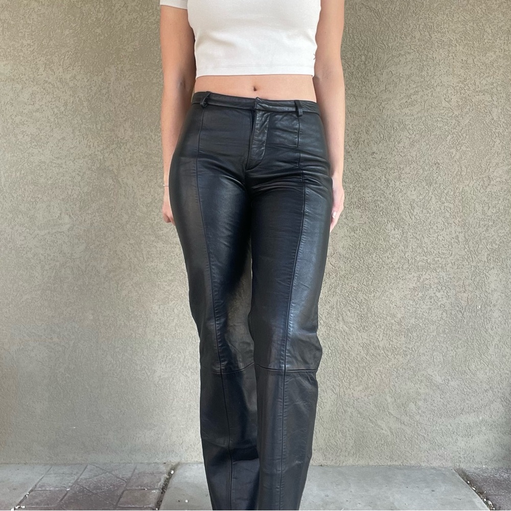 Banana Republic Genuine Leather Pants size 0